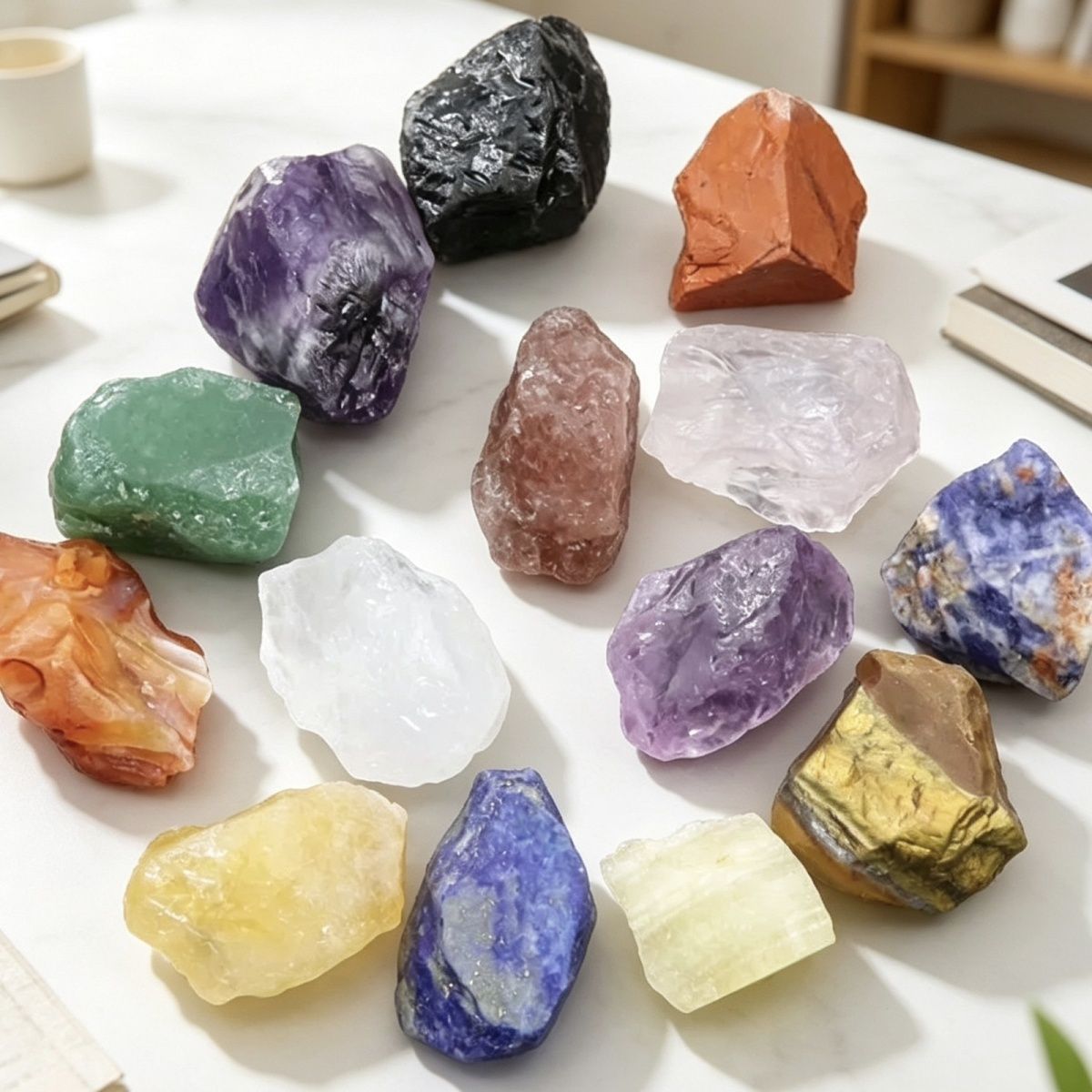 602-Cristal natural pedra bruta minério cru mão bater jóias cabelo grande ágata ametista azul ouro olho de tigre pedra