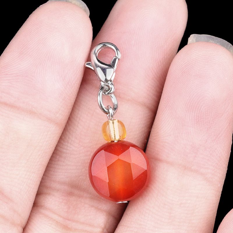 2132-Ágata de cristal natural pedra semi-preciosa seção hexagrama pingente pequeno gotejamento jóias DIY acessórios de jóias