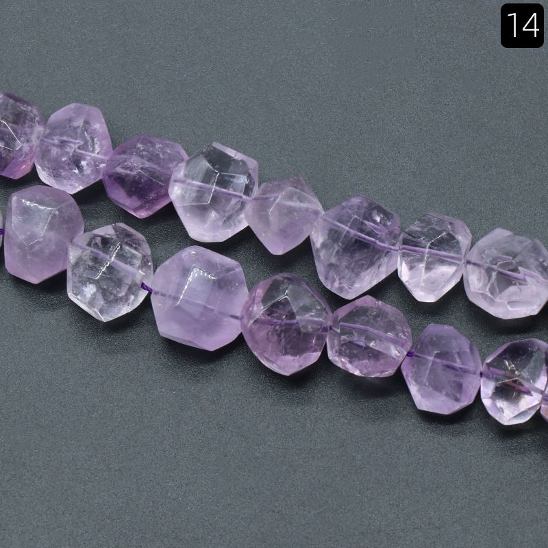 1529-Cristal corte irregular contas soltas orifício horizontal pulseira artesanal DIY colar brincos acessórios de jóias material