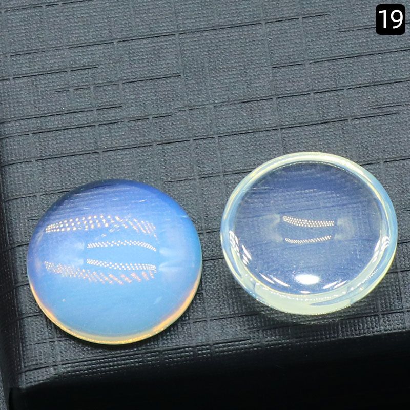 Superfície de anel redondo 1250-18Mm de cristal natural de superfície única curva redonda geométrica DIY jóias incrustadas com acessórios de pedra solta