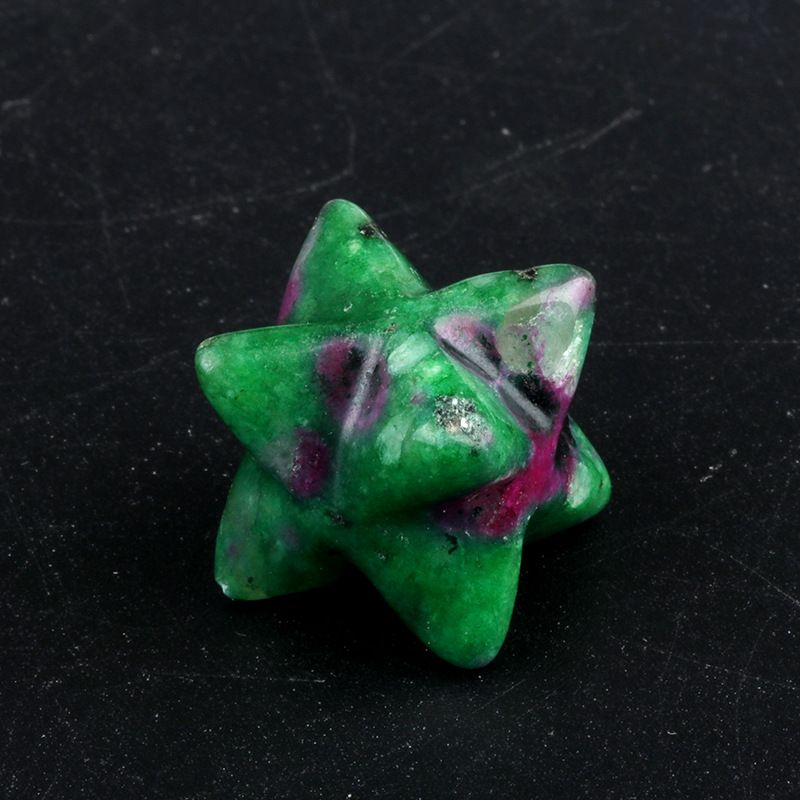 1444-Merkaba estrela de Kaba não porosa, pedra de ágata de cristal natural Merkaba grande hexagrama de satélite
