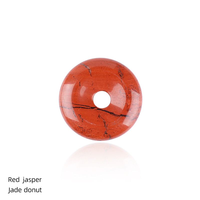Pingente de fivela de segurança de cristal natural, uma variedade de novos chineses Huaigu ágata jade esculpindo fivela de segurança de cristal em pó redondo