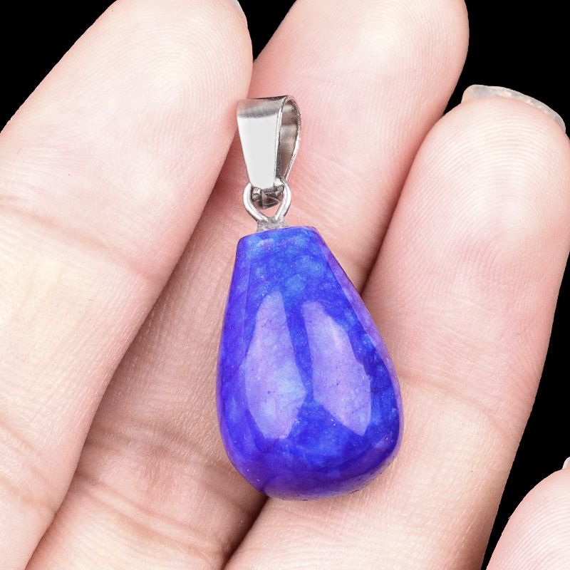 1463-20Mm pingente de gota de água redonda, pedra semi-preciosa natural pingente de gota de água redonda brincos DIY colar acessórios de jóias