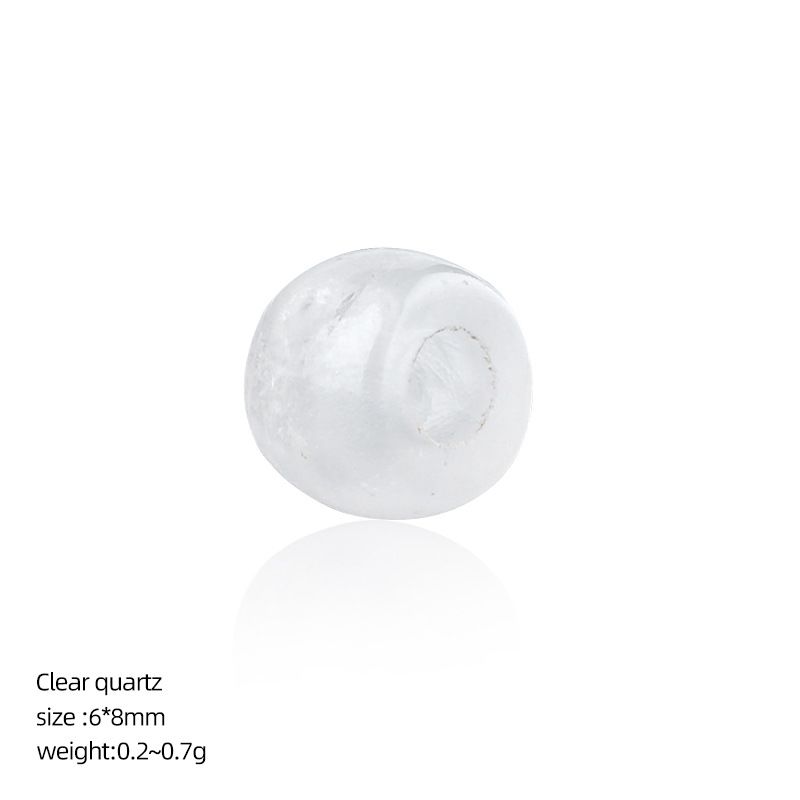 8Mm buraco 3 grande buraco de cristal natural contas soltas DIY pulseira colar jóias ágata contas de roda tigre olho balde contas acessórios