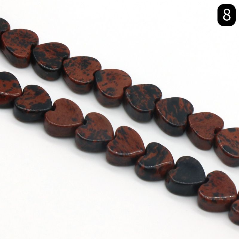 Ágata de cristal de jade pedra semipreciosa coração de pêssego amor trabalho em andamento DIY jóias contas soltas acessórios frisados