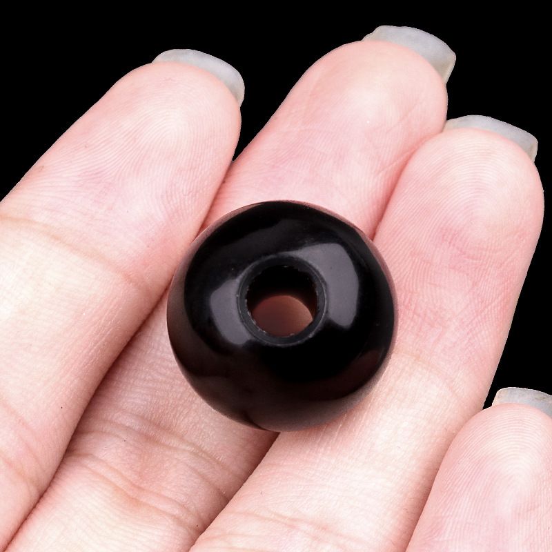 2019-Grandes contas de buraco de cristal natural ágata pedra grande buraco solto contas 18mm buraco 5mm DIY jóias materiais de vestuário