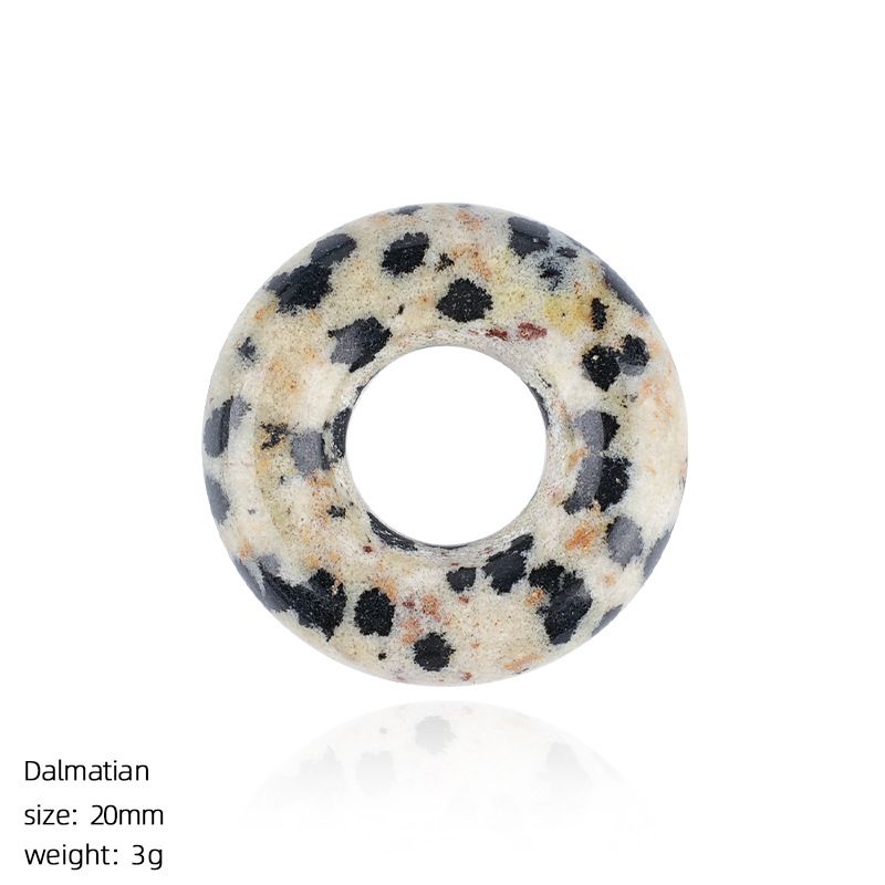 20Mm Ametista Donut Pingente Brincos DIY Pulseira Colar Anel Redondo Cristal Natural Acessórios Bagel