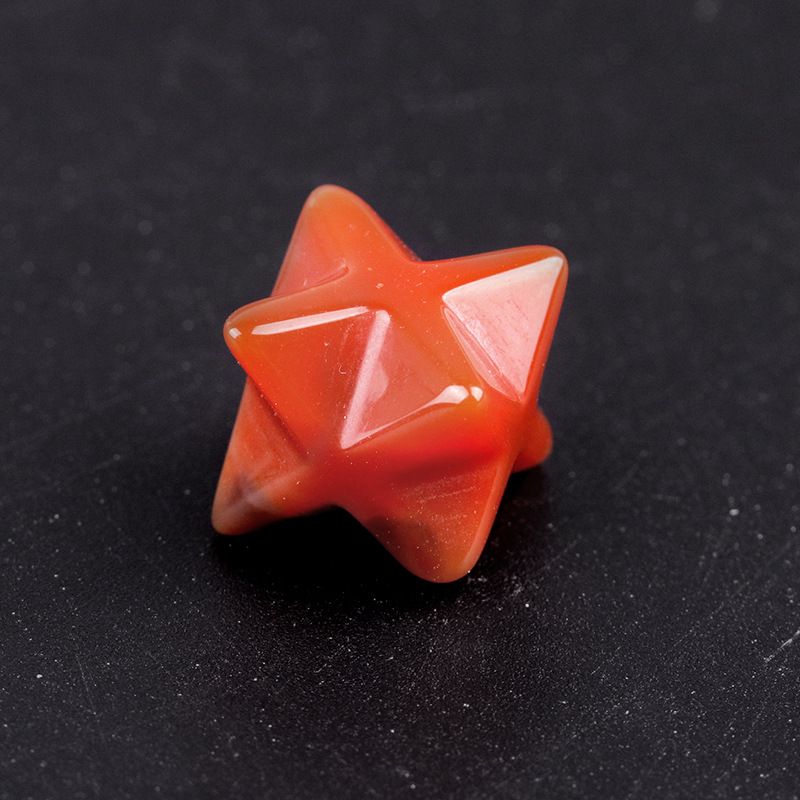 1444-Merkaba estrela de Kaba não porosa, pedra de ágata de cristal natural Merkaba grande hexagrama de satélite