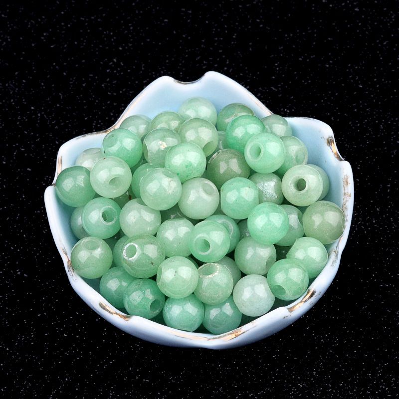 318-Agate cristal de jade 10mm3mm contas largas contas soltas pulseira artesanal DIY colar brincos jóias