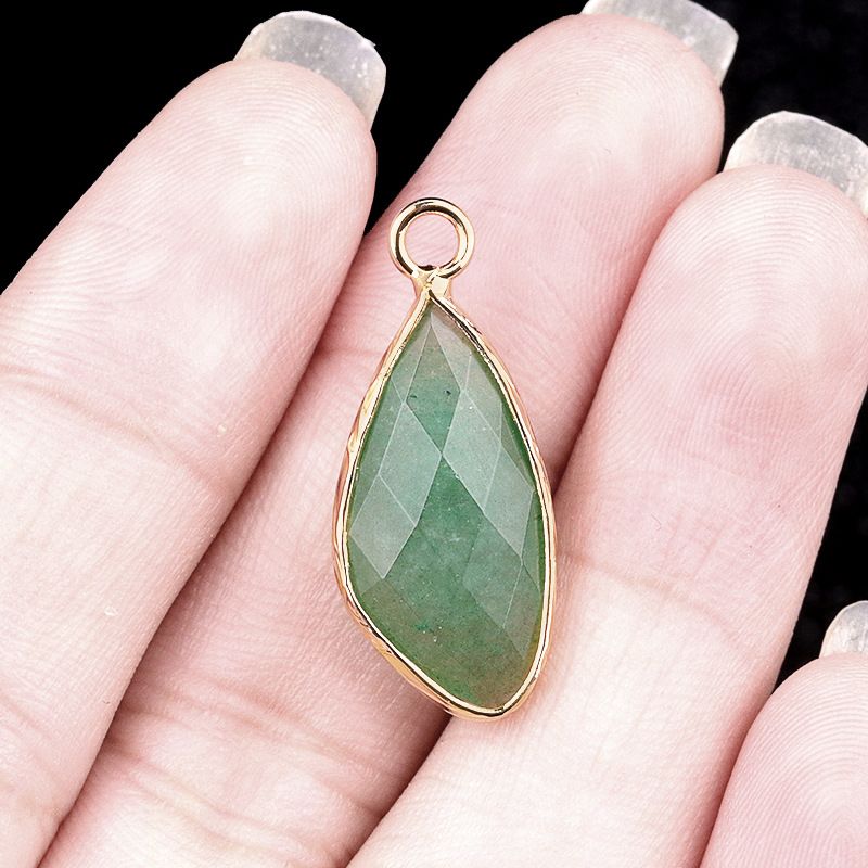 2099-11X21mm ametista cobre bainha pingente de gota de água em forma especial brincos DIY gancho de cabelo acessórios material