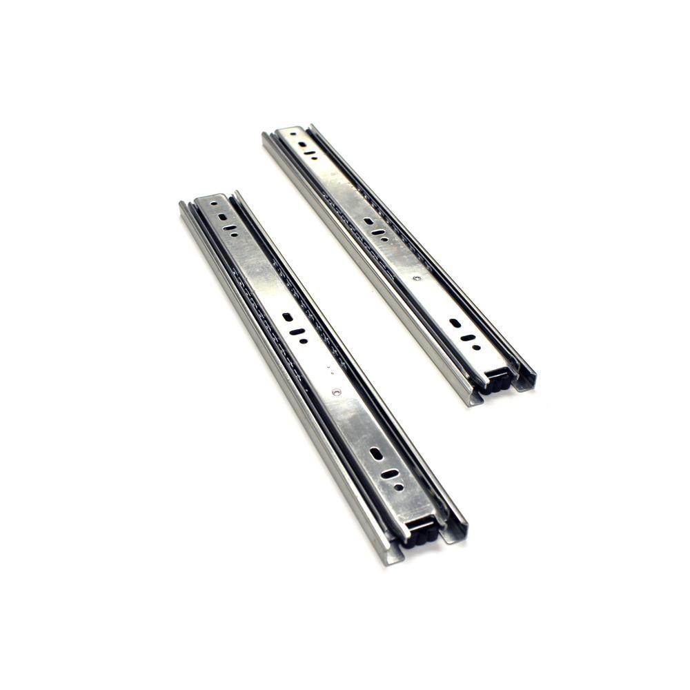 14 in. Side Mount Full Extension Ball Bearing Drawer Slide with Installation Screws (1-Pair)