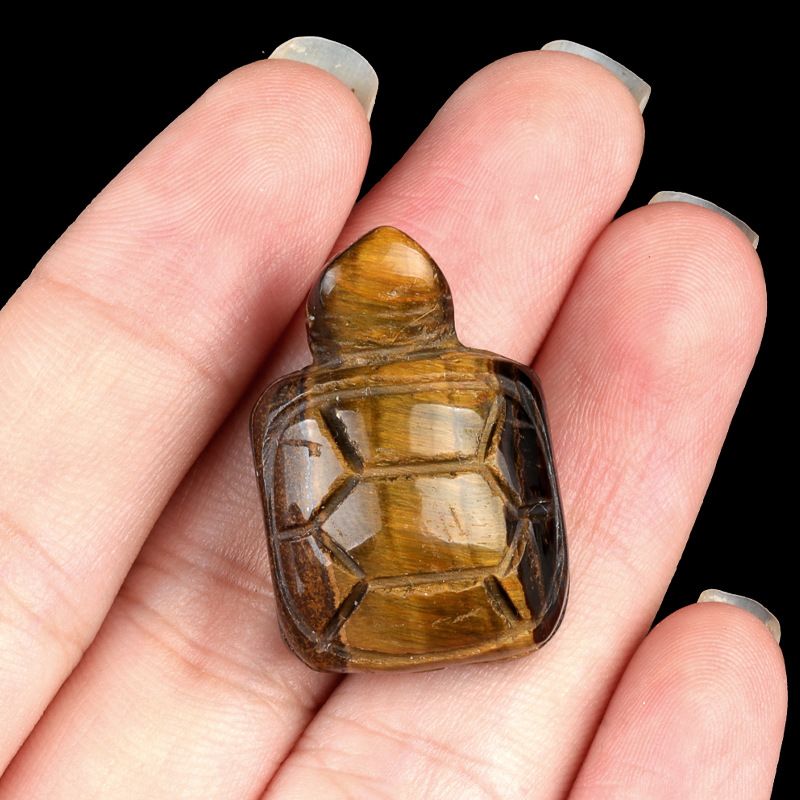 1599 uma tartaruga de 1 polegada, escultura em pedra de ágata de cristal pedra semipreciosa artesanato pequeno pêndulo tartaruga de cristal DIY