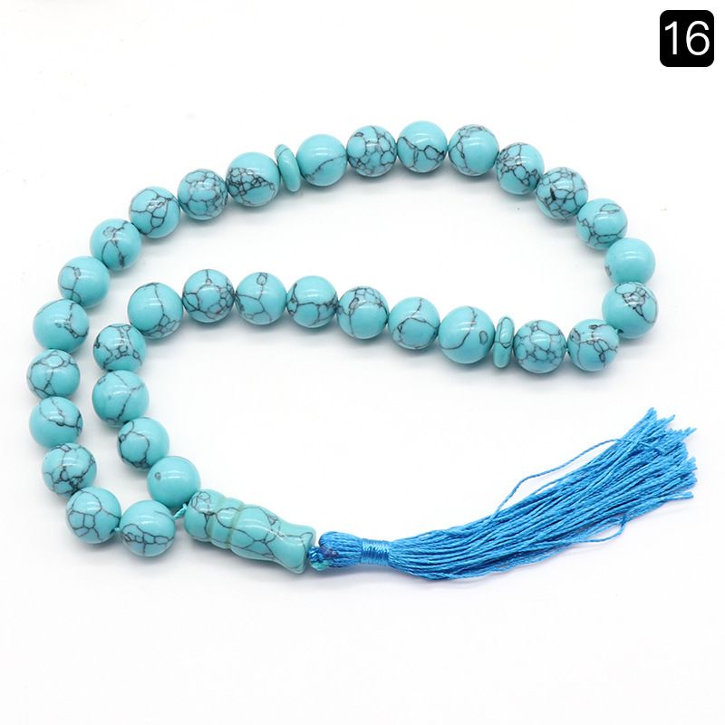1204-Pulseira de ágata de cristal 33 rosário, jóias de mão, pendurado para carro, pingente de acessórios Wenwan