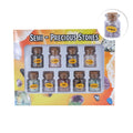 Kit de amostra de minério de minério de garrafa à deriva mini ensino infantil desgaseificando cristal triturado minério de pedra ornamento padrão