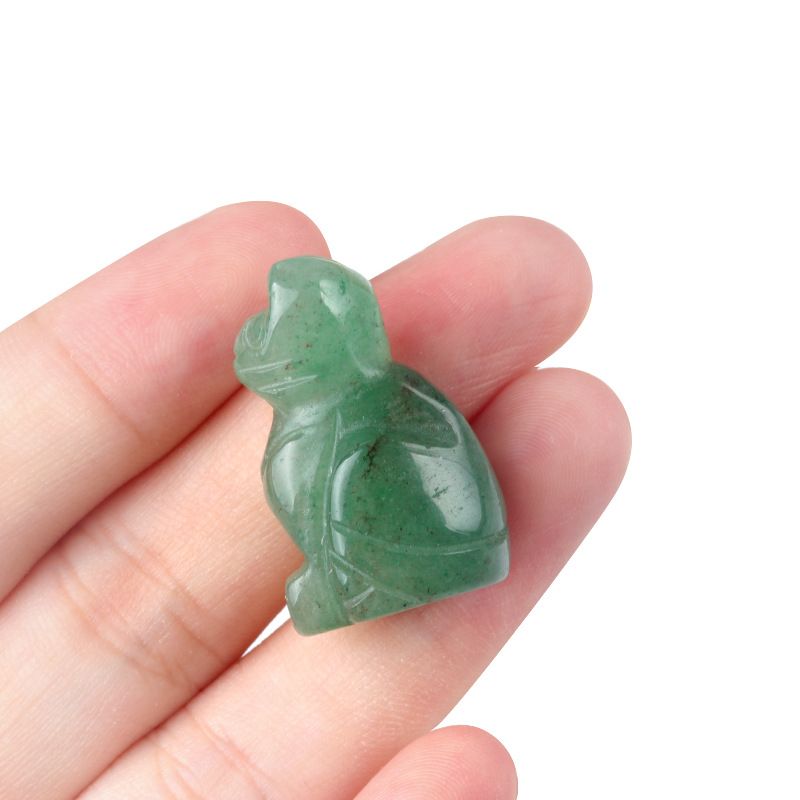 1659-1 polegada de gatinho esculpido em cristal natural de ágata semipreciosa escultura de animais em pé com mini decoração