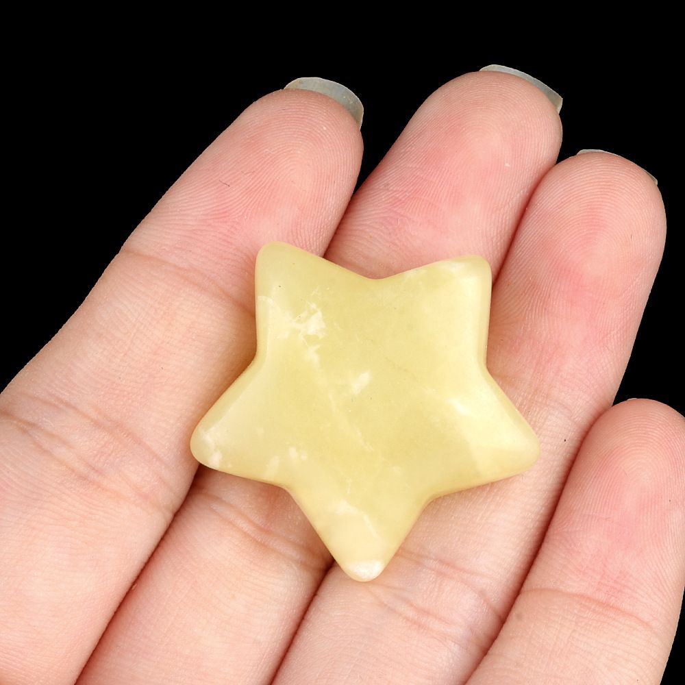 1433-30Mm pentagrama de cristal natural ágata estrela de pedra lua DIY estrela não porosa acessórios material