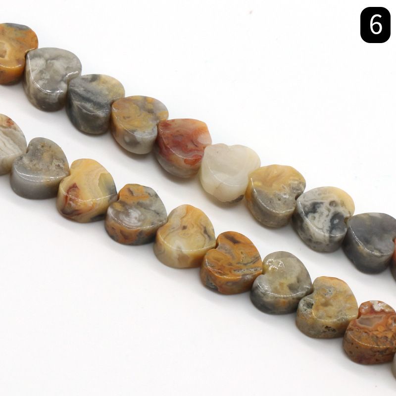 Ágata de cristal de jade pedra semipreciosa coração de pêssego amor trabalho em andamento DIY jóias contas soltas acessórios frisados