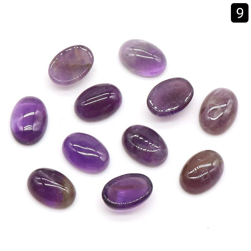 1239-10X14 Superfície de anel em forma de ovo, cristal natural única superfície curva oval geométrica DIY jóias incrustadas com acessórios de pedra solta