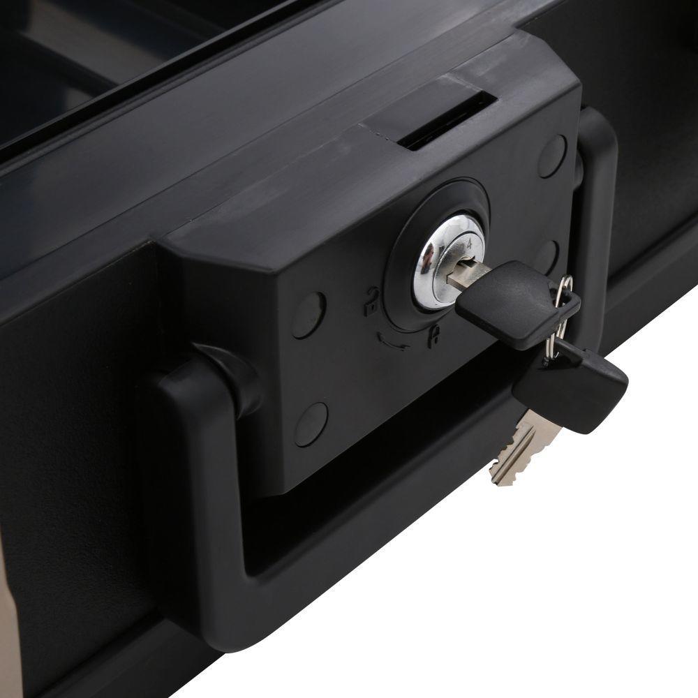 0.39 cu. ft. Molded Fire Resistant and Waterproof Legal Document Storage Chest with Key and Double Latch Lock