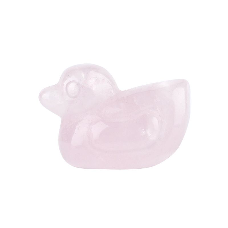 Vendas diretas de fábrica ornamento de pato de cristal natural criativo esculpido à mão 1in animal ágata pato ornamento doméstico