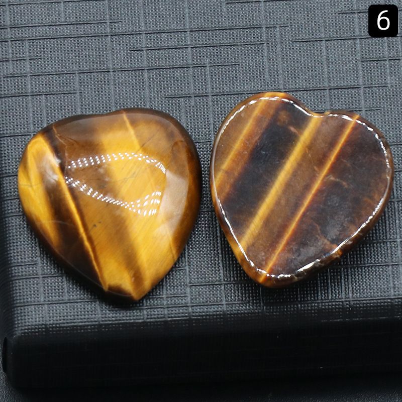 Face de anel em forma de coração 1273-22X25mm, coração único curvado de cristal natural, coração plano de pêssego DIY embutido em pedra solta