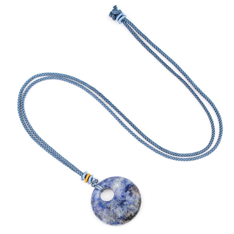 2330-30Mm colar de fivela de segurança com orifício lateral, pingente de ágata de cristal de grande abertura, colar de fivela de princesa, novos produtos estão à venda.