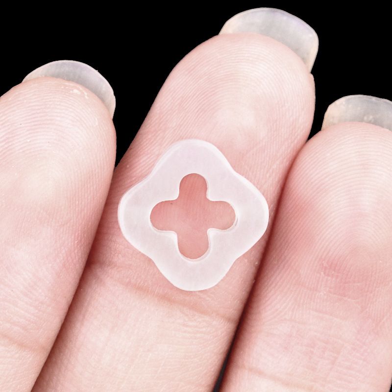 2054 - Contas de trevo de quatro folhas de cristal natural com ódio de quatro folhas, pingente, colar, pulseira e contas acessórias DIY