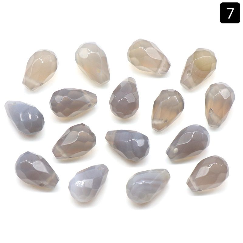1328-Água de cristal natural buraco horizontal cortado contas soltas 10 pulseira de jóias artesanais DIY brincos gancho de cabelo