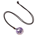 2330-30Mm colar de fivela de segurança com orifício lateral, pingente de ágata de cristal de grande abertura, colar de fivela de princesa, novos produtos estão à venda.