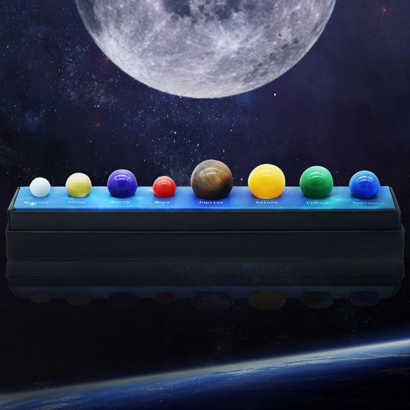 2079-Opala Sistema Solar Oito Planetas, Universo Planeta Estelar Galáctico Educação Científica Ornamento Cognitivo