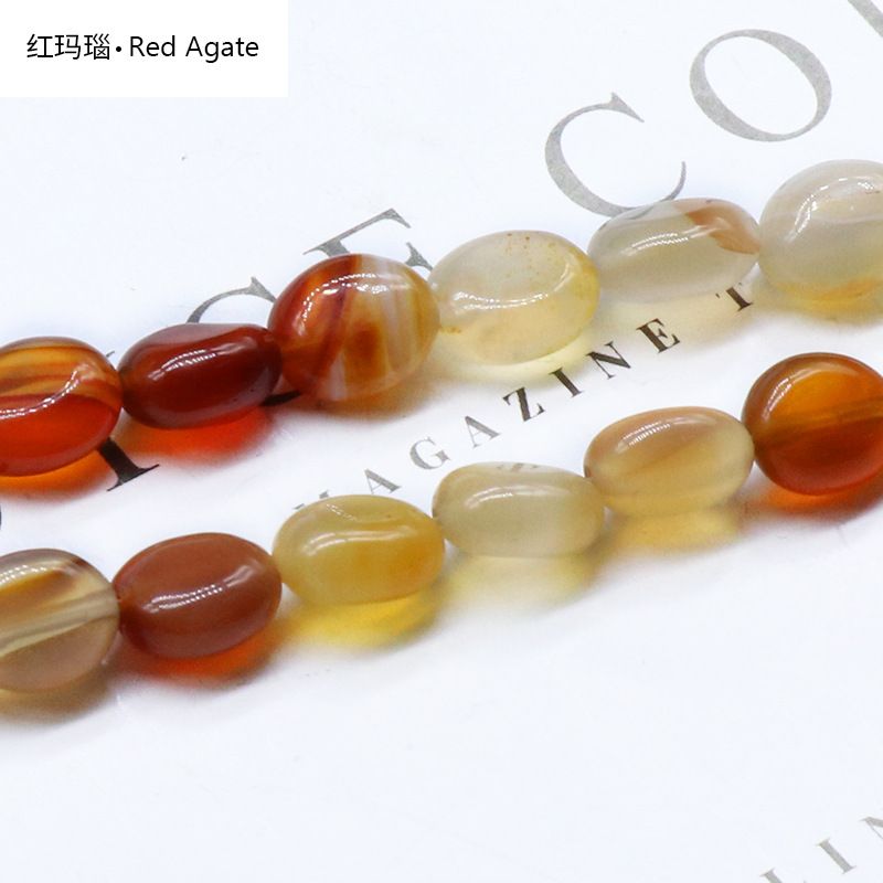 Cristal ágata pedra semi-preciosa 8x10mm irregular oval frisado DIY colar brincos acessórios de jóias