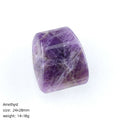 Grande buraco pingente de machado de cristal natural feito à mão colar DIY suéter corrente cintura trapezoidal acessórios de pedra natural
