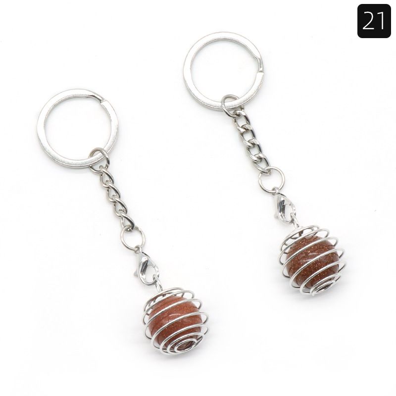 1491-Chave pingente de cristal bola lanterna chaveiro ametista bola removível saco pingente