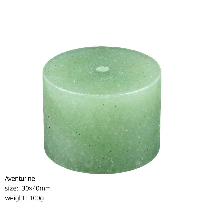 2465 Base de inserção de incenso de pedra natural personalizada, enfeite de pedra de aromaterapia de decoração Zen para casa, suporte de incenso de arame de ametista cilíndrico.