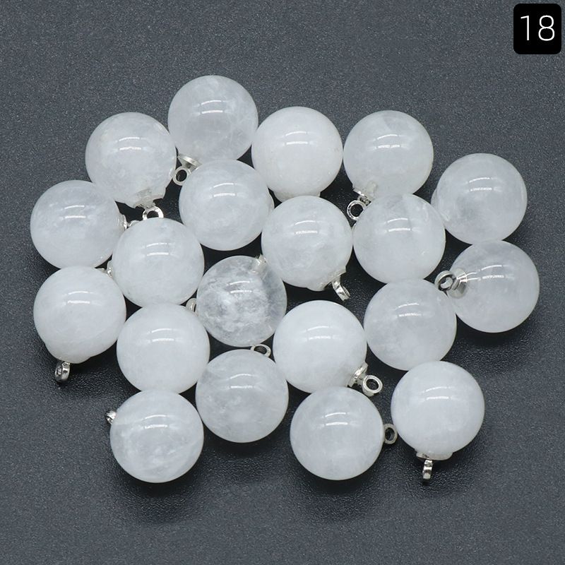 1447-12Mm pingente de bola redonda em pó de cristal tigre olho de cristal natural pedra de cristal redonda pingente de acessórios de jóias DIY material