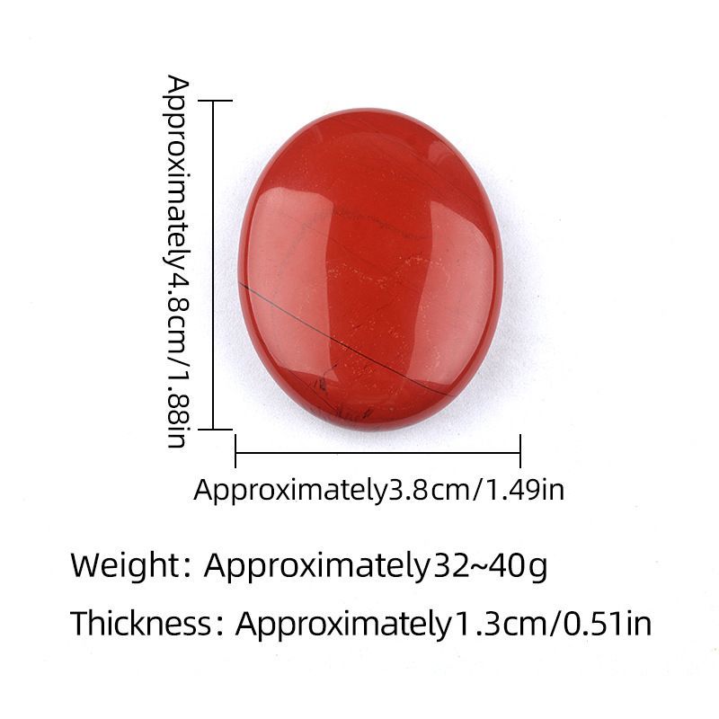 2310-Pedra de sabão de pedra de cristal natural para brincar com 38x48mm pedra de compressão quente oval SPA óleo essencial de massagem pedra